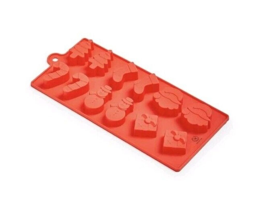 2 Martha Stewart Ice Cube Tray Holiday Collection Silicone Dishwasher Safe s24